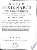 Nouveau dictionnaire français-italien et italien-français