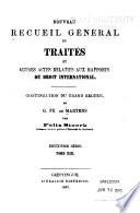 Nouveau recueil général de traités et autres actes relatifs aux rapports de droit international