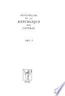 Nouvelles de la République Des Lettres