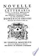 Novelle della repubblica letteraria