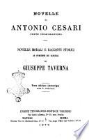 Novelle di Antonio Cesari ad istruzione dei fanciulli di Giuseppe Taverna