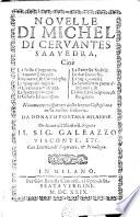 NOVELLE DI MICHEL DI CERVANTES SAAVEDRA