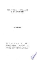 Novelle di Ortensio Lando