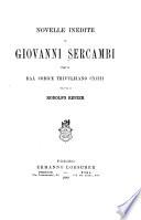 Novelle inedite di Giovanni Sercambi