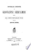 Novelle inedite di Giovanni Sercambi