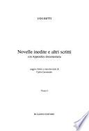 Novelle inedite e altri scritti