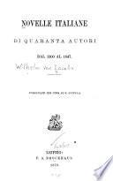Novelle italiane di quaranta autori dal 1300 al 1847