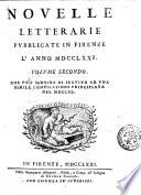 Novelle letterarie pubblicate in Firenze