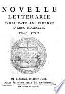 Novelle Letterarie pubblicate in Firenze ...