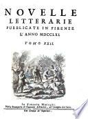 Novelle Letterarie pubblicate in Firenze ...