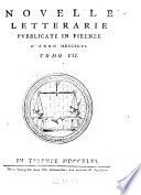 Novelle letterarie, pubblicate in Firenze