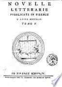 Novelle letterarie pubblicate in Firenze