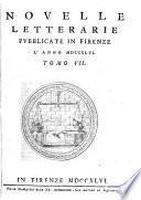 Novelle Letterarie pubblicate in Firenze ...