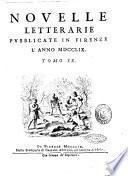 Novelle letterarie pubblicate in Firenze