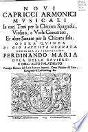 Novi capricci armonici musicali