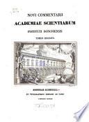 Novi commentarii Academiae Scientiarum Instituti Bononiensis