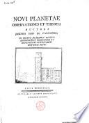 Novi planetae observationes et theoria