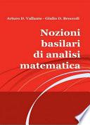 Nozioni basilari di analisi matematica