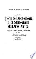 Nozioni di storia dell'archeologia e di storiografia dell'arte antica