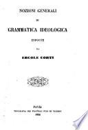 Nozioni generali di grammatica ideologica