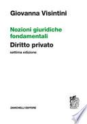 Nozioni giuridiche fondamentali. Diritto privato