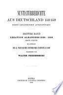 Nuntiaturberichte aus Deutschland nebst ergänzenden Actenstücken