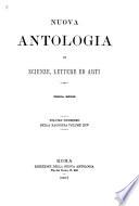 Nuova antologia di lettere, scienze ed arti