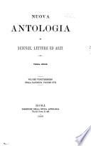 Nuova antologia di lettere, scienze ed arti
