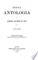 Nuova antologia di lettere, scienze ed arti