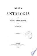 Nuova Antologia di Sceinza, Lettere ed Arti