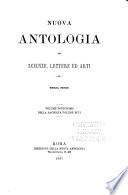 Nuova antologia di scienze, lettere ed arti