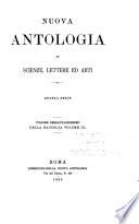 Nuova antologia di scienze, lettere ed arti