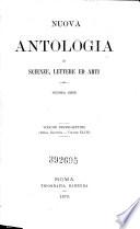 Nuova antologia di scienze, lettere ed arti