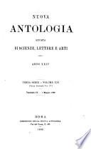 Nuova antologia di scienze, lettere ed arti