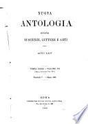 Nuova antologia di scienze, lettere ed arti
