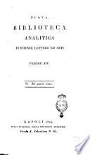 Nuova biblioteca analitica di scienze lettere ed arti