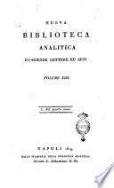 Nuova biblioteca analitica di scienze lettere ed arti