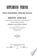 Nuova enciclopedia popolare italiana, ovvero Dizionario generale di scienze, lettere, arti, storia, geografia, ecc. ecc. opera compilata sulle migliori in tal genere, inglesi, tedesche e francesi, coll'assistenza e col consiglio di scienziati e letterati italiani