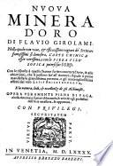 Nuova minera d'oro, nella quale ... si dimostra, l'arte chimica esser verissima (etc.)