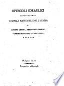 Nuova raccolta d'autori italiani che trattano del moto dell'acque tomo 1. [-7.]