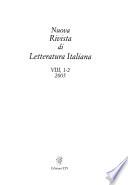 Nuova rivista di letteratura italiana