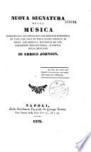 Nuova segnatura della Musica...