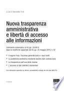 Nuova trasparenza amministrativa e libertà di accesso alle informazioni