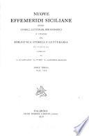 Nuove effemeridi siciliane