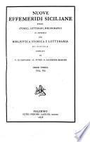 Nuove effemeridi siciliane