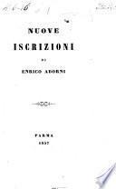 Nuove iscrizioni