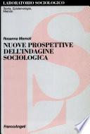 Nuove prospettive dell'indagine sociologica
