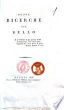 Nuove ricerche sul bello