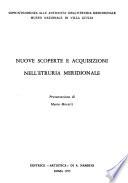 Nuove scoperte e acquisizioni nell'Etruria meridionale