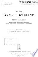 Nuovi annali d'igiene e microbiologia
